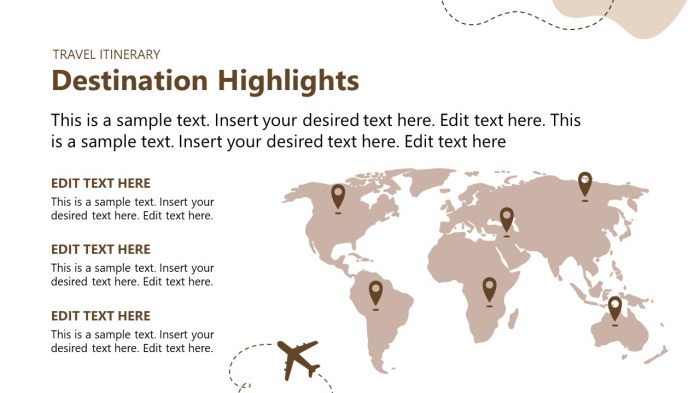 Travel itinerary template